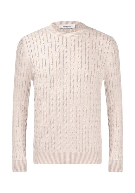 Girocollo Gran Sasso uomo 5710114401 nocciola vanisè trecce Gran sasso | Maglie | 5710114401005